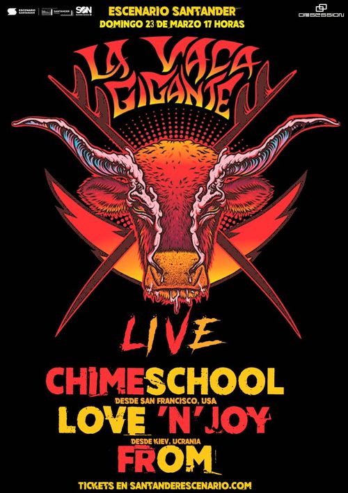 La Vaca Gigante Live: Chime School + Love 'n' Joy + From